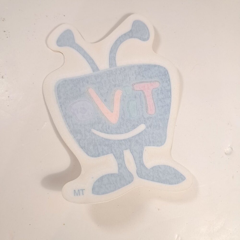 Vintage TIVO animated figure Decal Backward Sticker for Window Cling icon mascot
